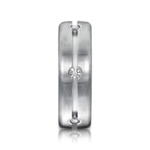 Etched Channel Diamond Band - Image 2