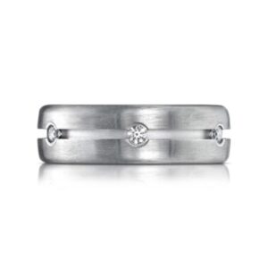 Etched Channel Diamond Band - Image 1