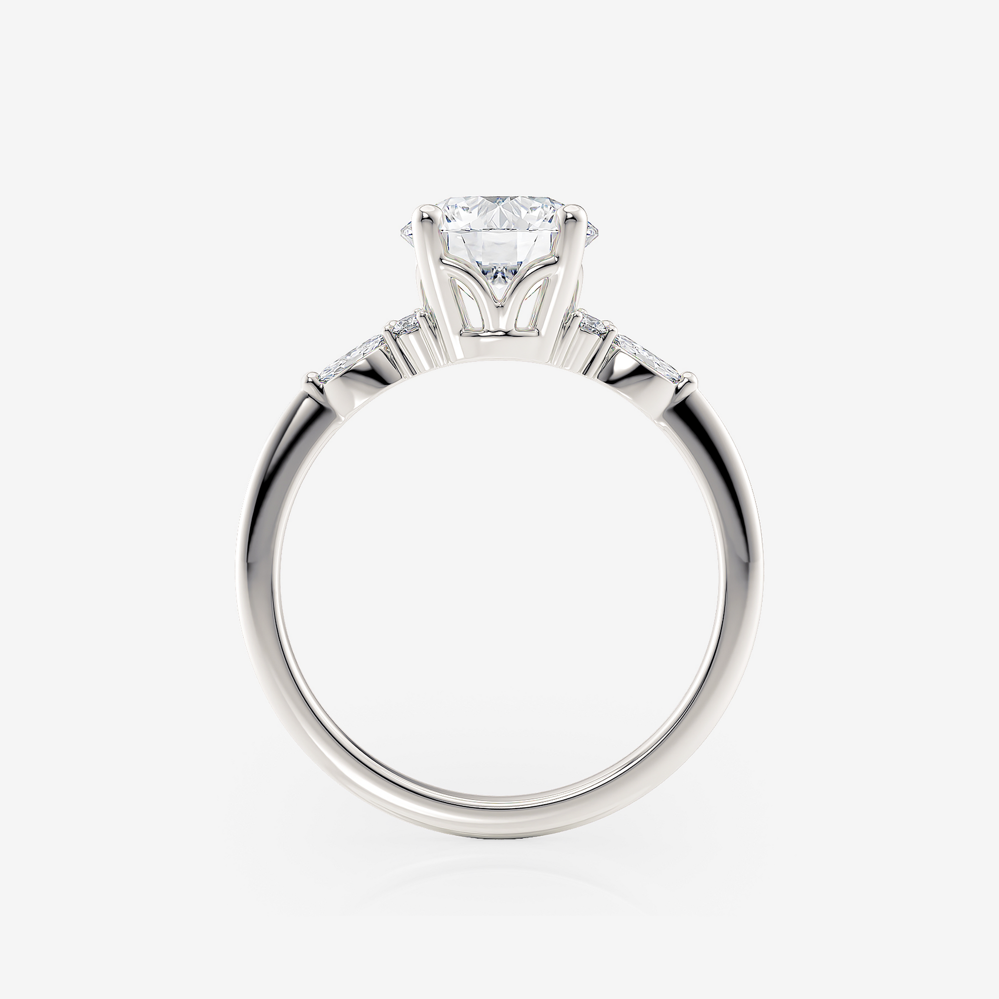 Flora Platinum Engagement Ring