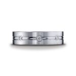 Polished Channel Diamond Band