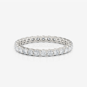Elyse 2.00mm Double Shared Prong Eternity Band - Image 1