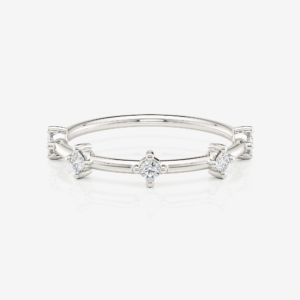 Jasmine Spaced Diamond Band - Image 1